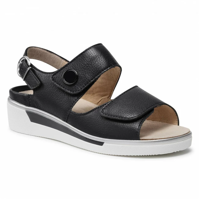 Wedges Sandals ARA - 12-17446-76 Blau Navy Blue 3 Wedges Sandals ARA - 12-17446-76 Blau Navy Blue