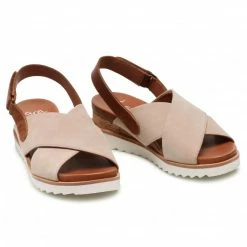 Wedges Sandals ARA - 12-28206-09 Sand/Cognac Beige, Brown -Reebok Shop 0000208344128 08 rz