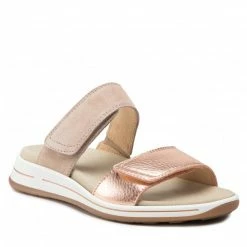 Casual Mules Slides ARA - 12-34822-79 Metallic Beige