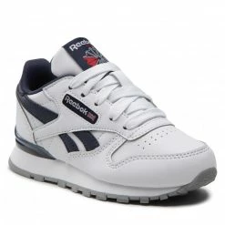 Laced Shoes Footwear Reebok - Classic Leather Step N Fl GV8642 Ftwwht/Ftwwht/Vecnav White